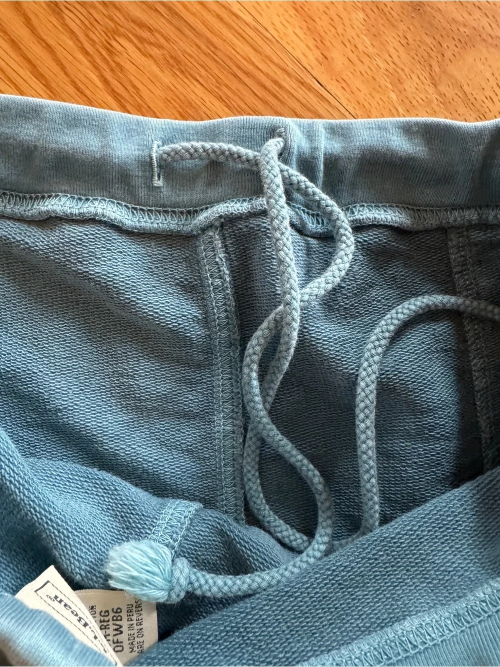 L.L. Bean Dusty Blue Pull-On Pencil Skirt; Front Pockets & interior drawstring - Picture 5 of 6